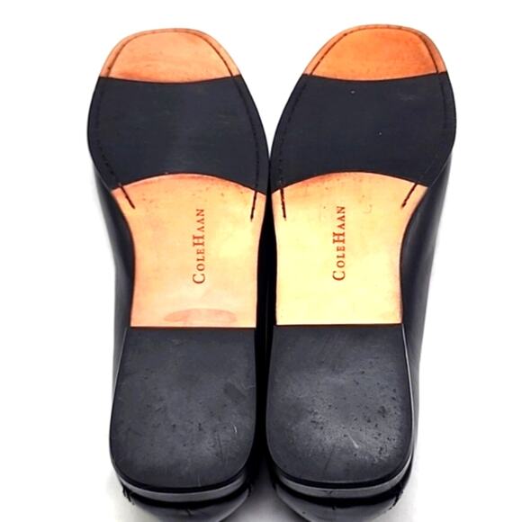 COLE HAAN JUSTINA BROWN LEATHER WOVEN MOC-TOE LOAFERS WOMEN'S SIZE 10 VGUC - Picture 14 of 16